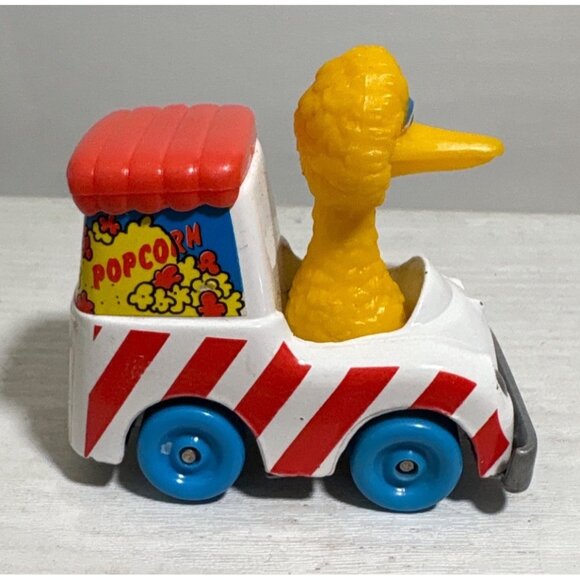 Big Bird Popcorn Car Toy 1988 Diecast Children's Television Network 2" - Picture 4 of 10